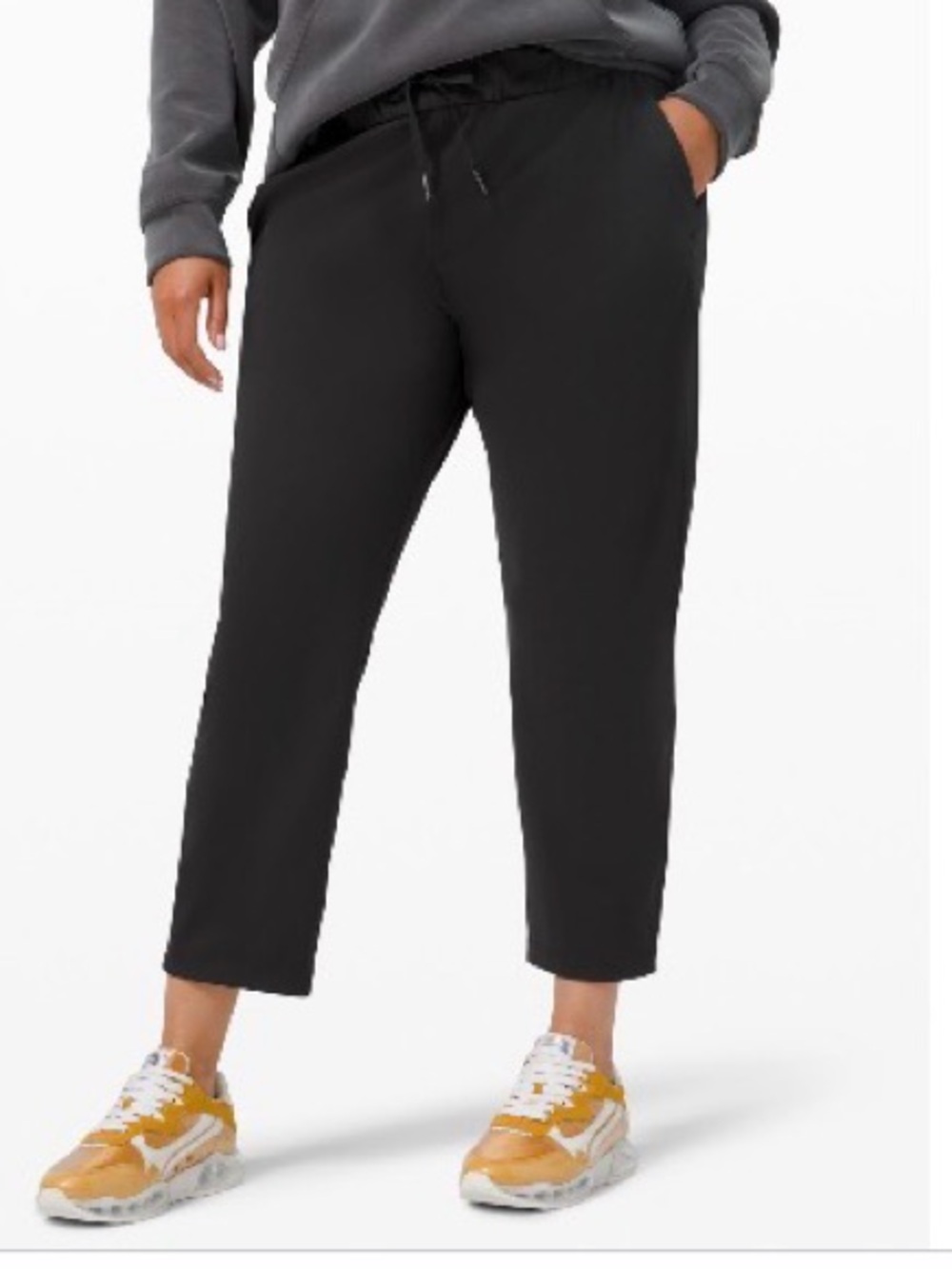 Lululemon On the Fly 7/8 Black Pants